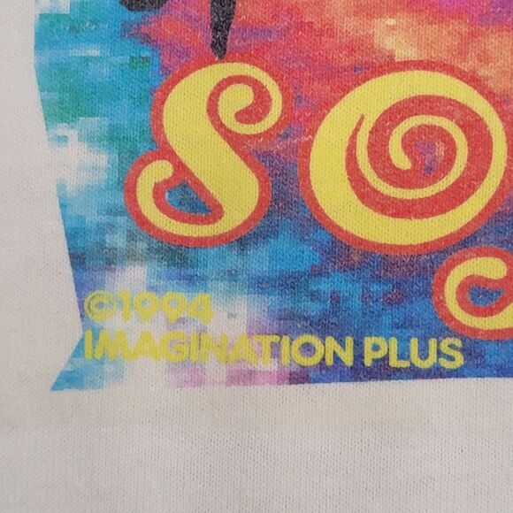 Vintage 90s Hanes Shirt XL 23x27 White Softball - Picture 13 of 15